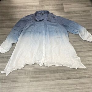 Zac & Rachel Blue and White Ombre Blouse
